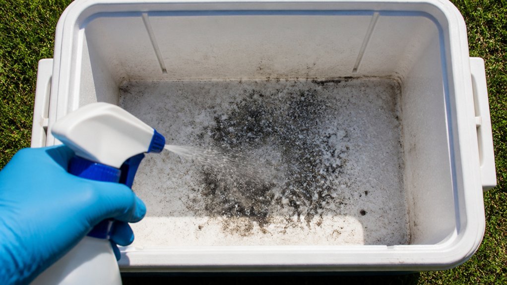 bleach solution kills mold spores