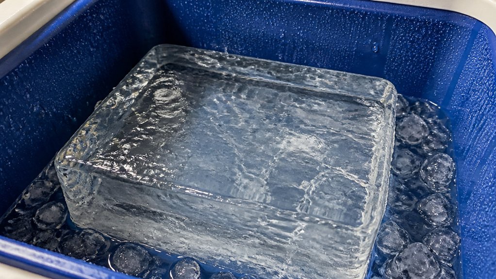 block ice lasts much longer