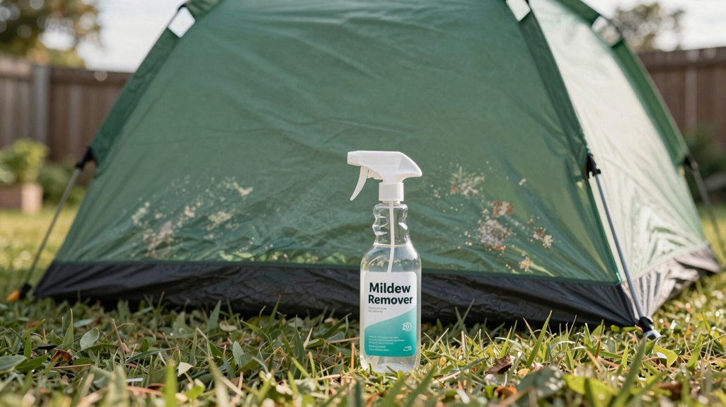 cleaning mildew from tent step by step