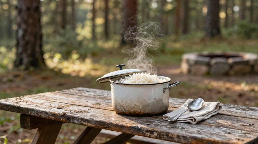 five easy camping rice methods