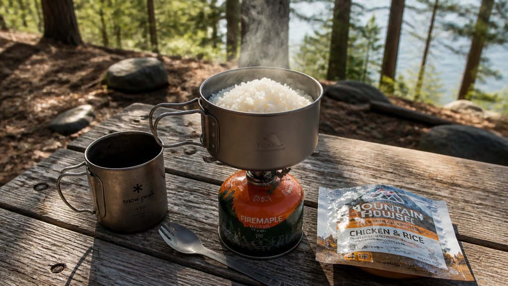 instant rice camp stove efficiency