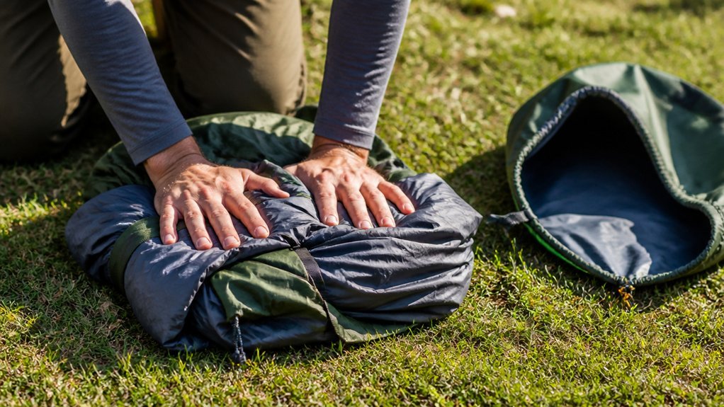 lay tent flat unzip shake out air