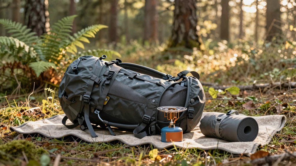 optimized four step backpack packing