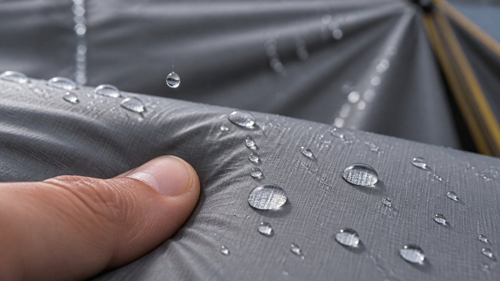 rainfly coating wear water beading failure