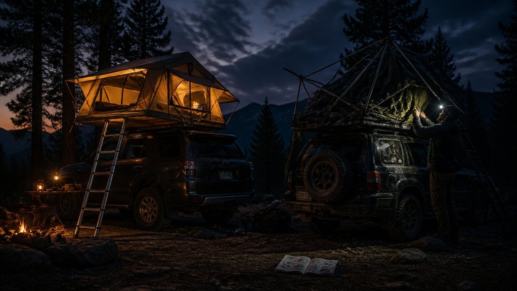 rooftop tent speed trade offs