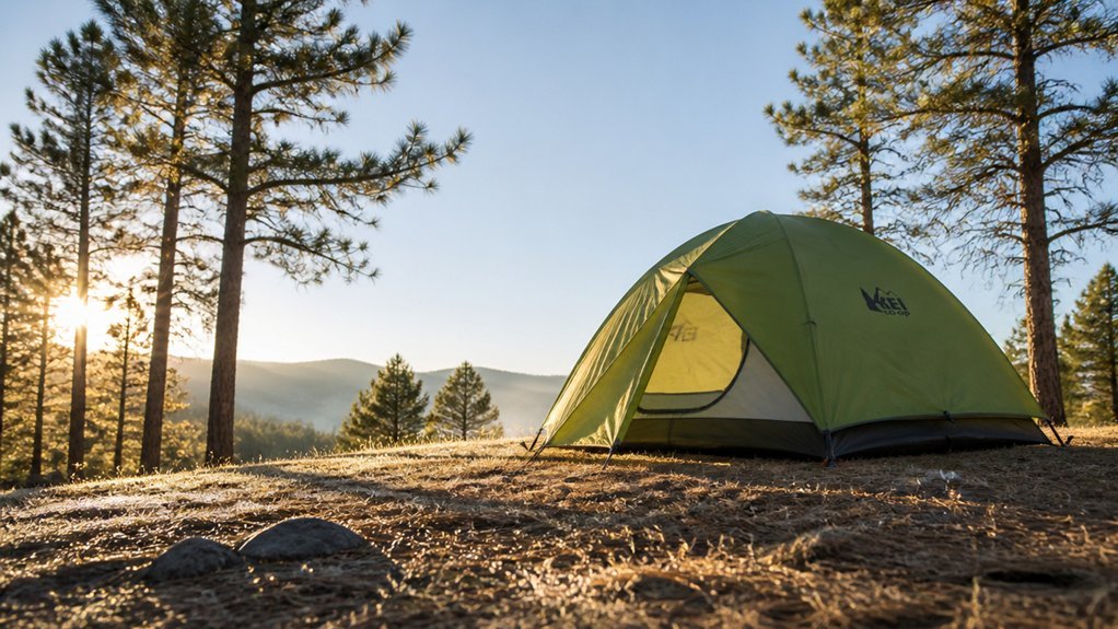 smart shaded campsite for airflow