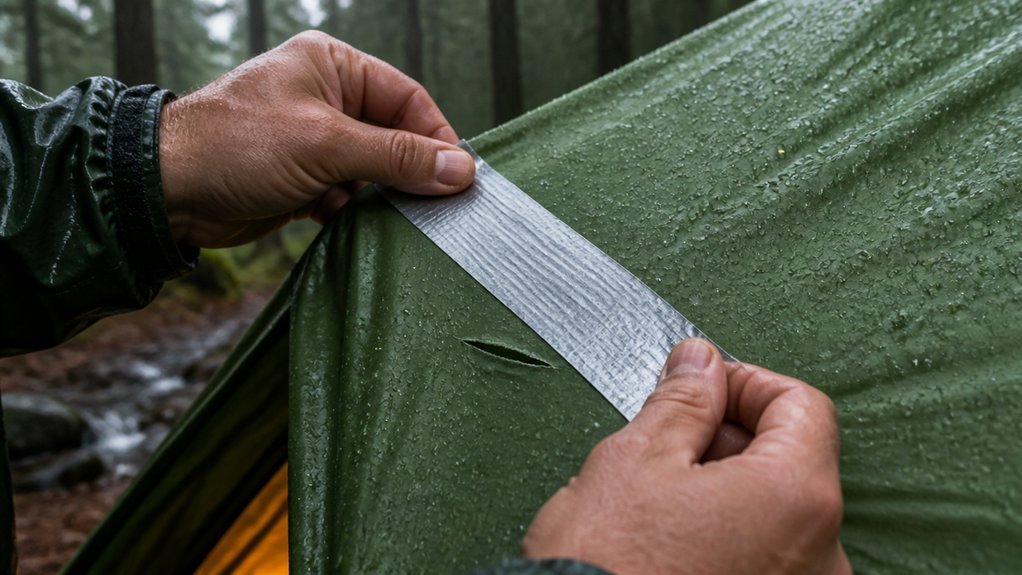 temporary seam seal for leaks seal patch test cure