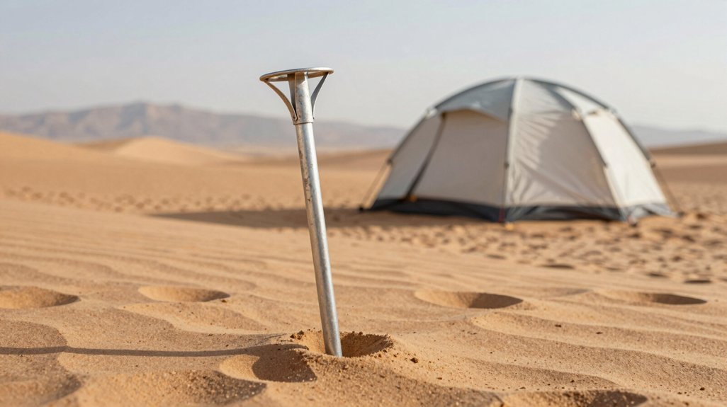 tent staking tricks for sandy ground