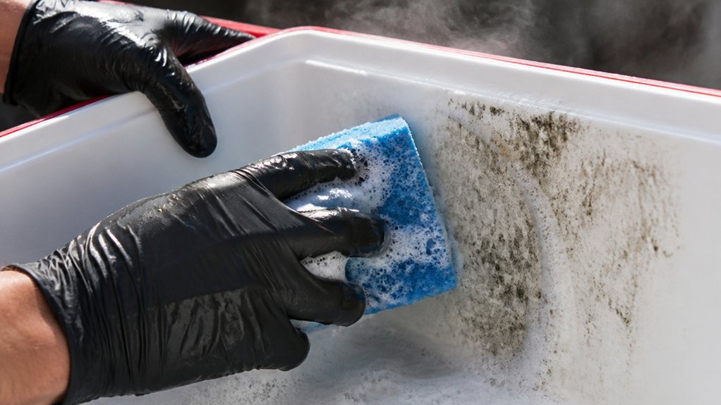 thorough cooler mold cleaning steps