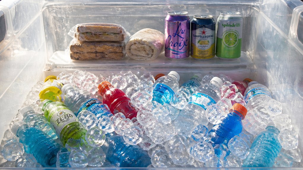 twice as much ice as food